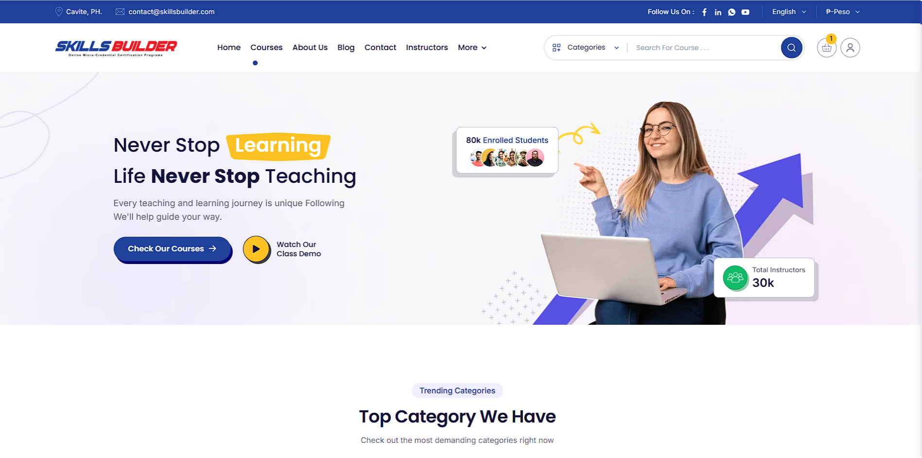 SkillsBuilder - Learning Managment System